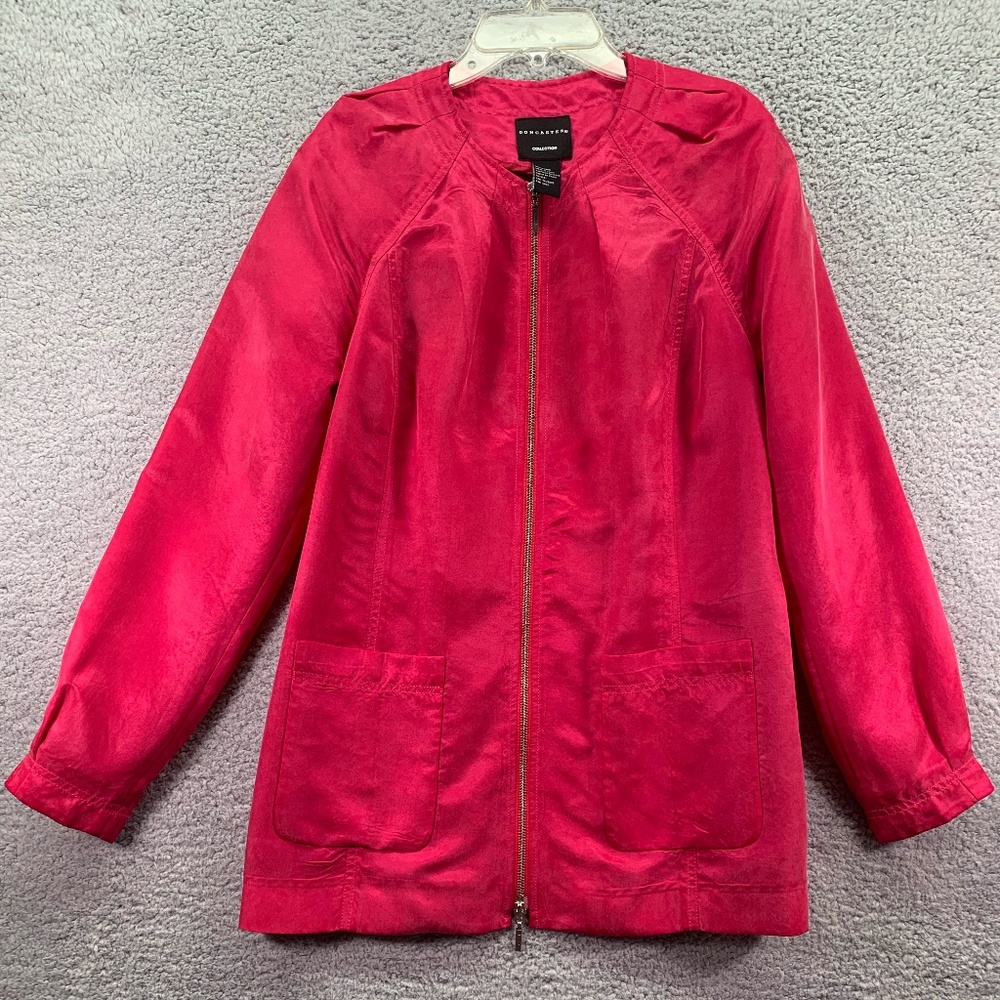 Vintage Doncaster Jacket Blazer Women's Coat 4 Size Small Hot Pink Barbie Zip Up